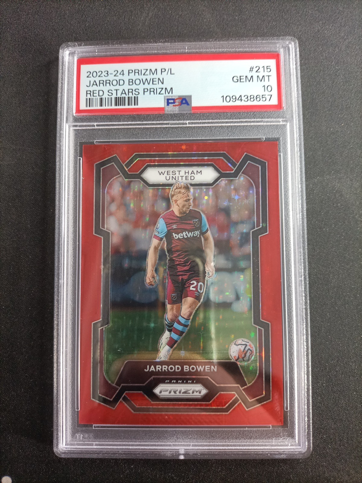 Panini Prizm 2023-24 Jarrod Bowen /25 Psa 10 Red Stars West Ham for sale on Ebay