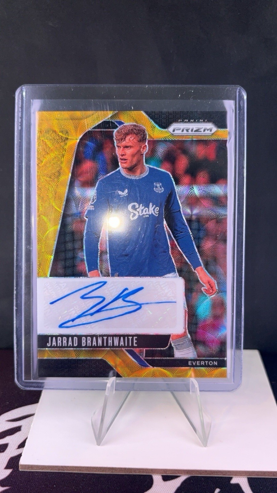 Jarrad Branthwaite Everton FC 10/10 Auto SSP! Panini Prizm 2024-2025 for sale on Ebay