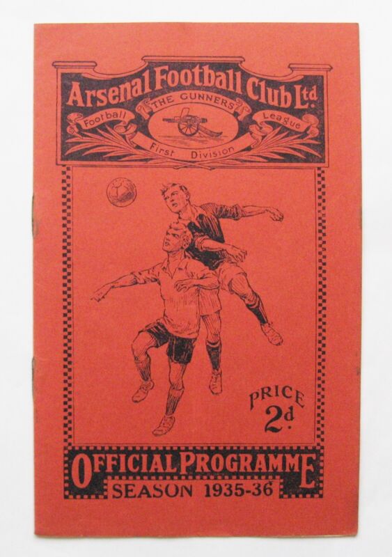 ARSENAL v MIDDLESBROUGH 1935/1936 *VG Condition Football Programme* for sale on Ebay