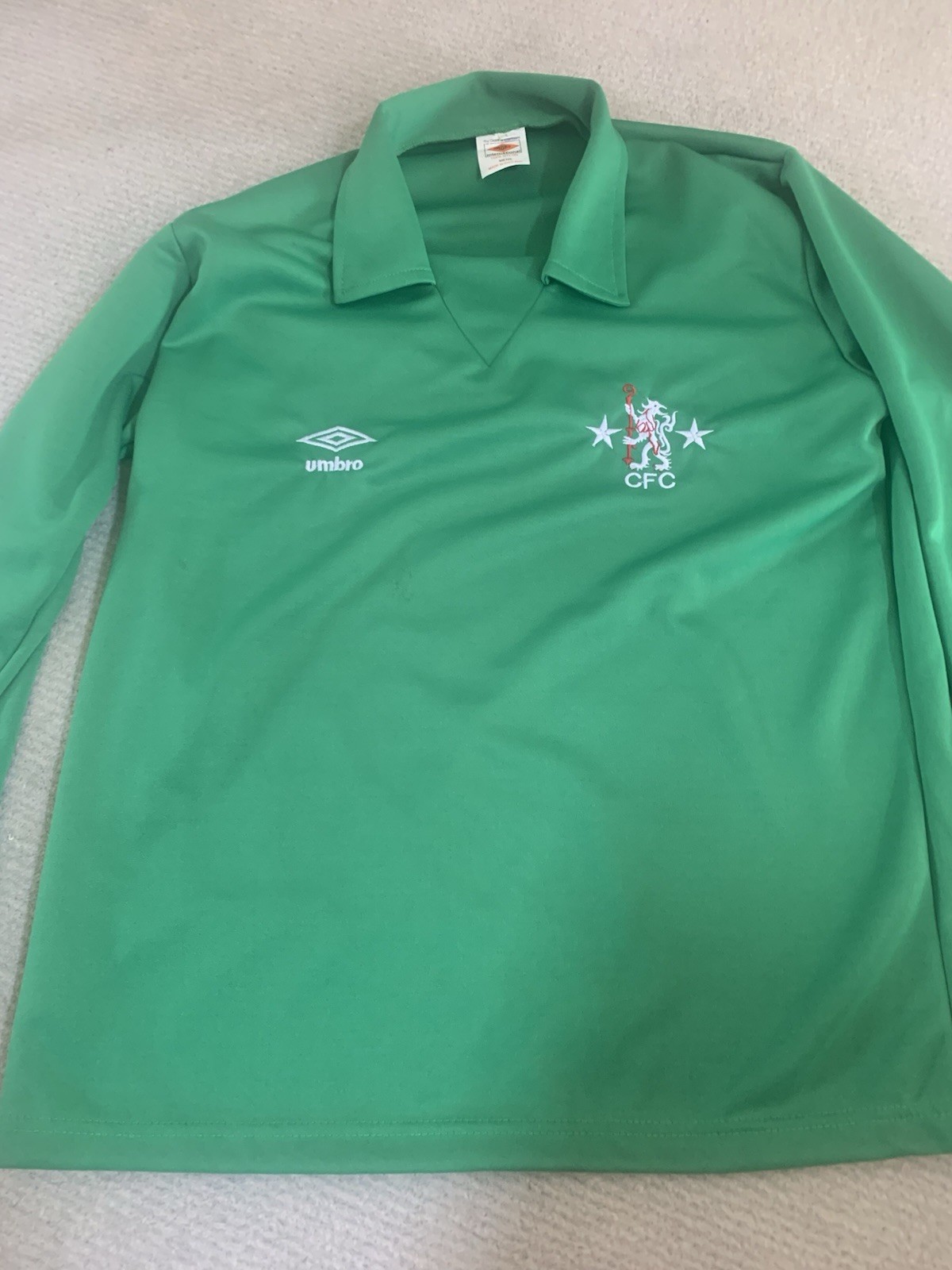 CHELSEA  GOALKEEPERS  SHIRT  1970s   UMBRO  SIZE  L  RETRO for sale on Ebay