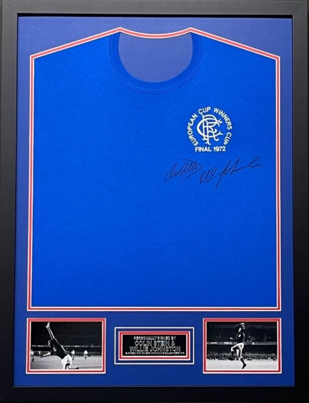 colin stein & willie Johnston dual signed and framed rangers 1972 shirt coa for sale on Ebay