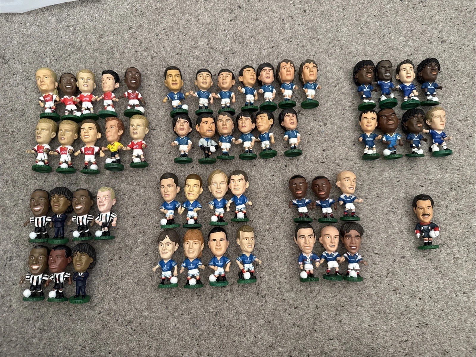 Corinthian Football Figures x53 Arsenal Chelsea Newcastle Italy France Rangers for sale on Ebay