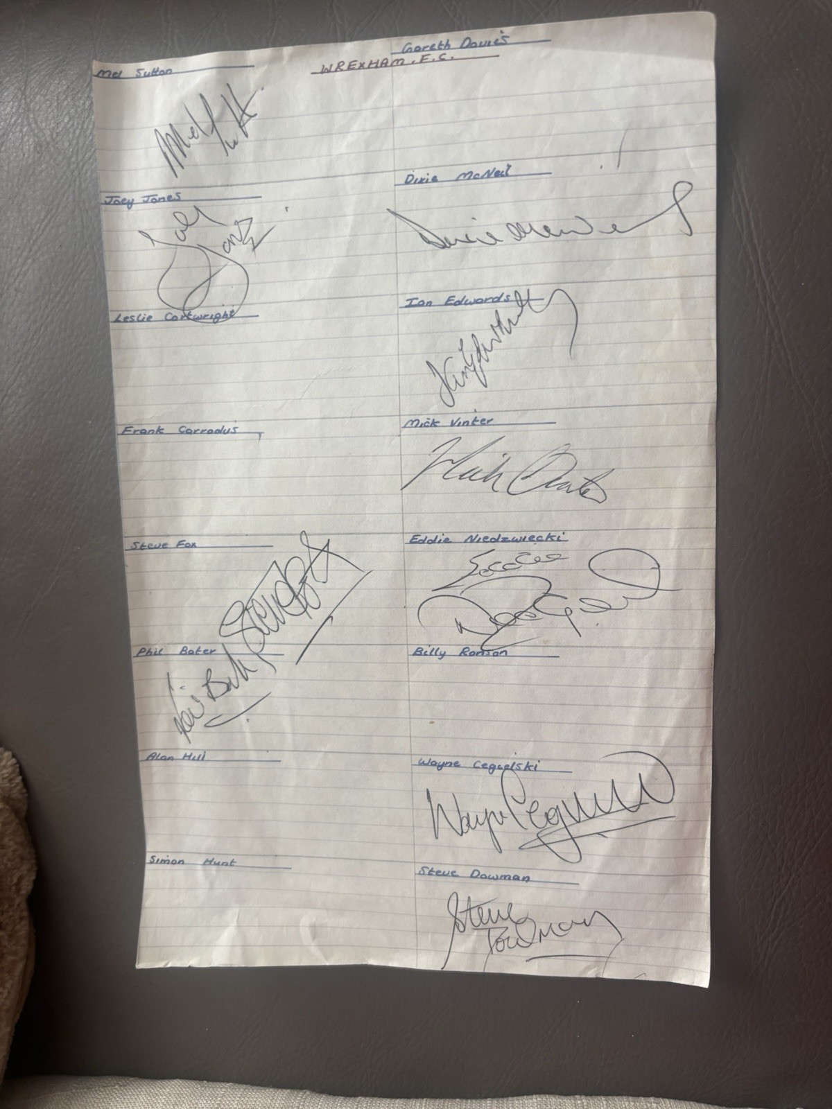 Wrexham Autographs 1970S/1980s for sale on Ebay