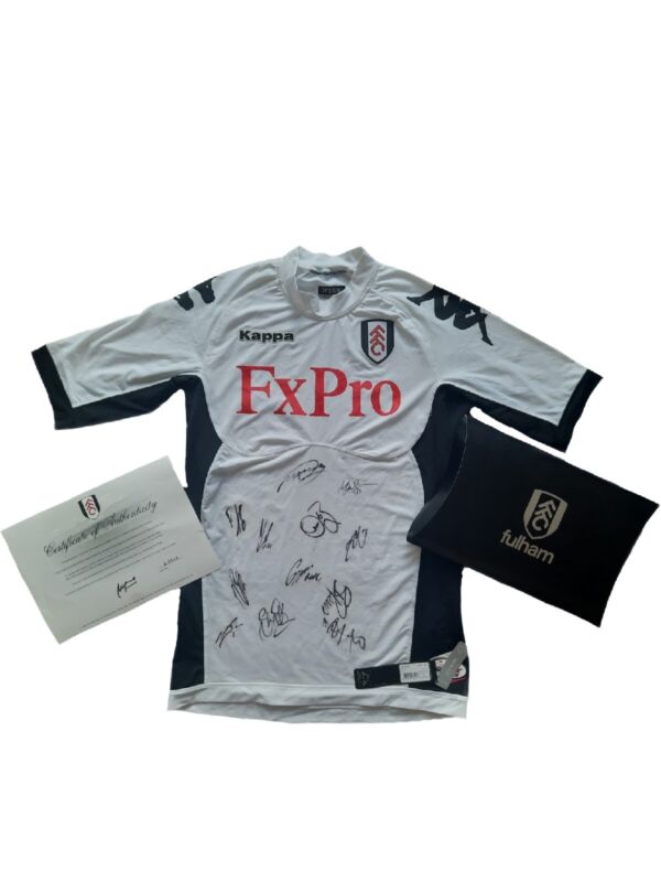 Fulham 2011-2012 Signed Home Football Shirt BNWT - Club COA & Box for sale on Ebay