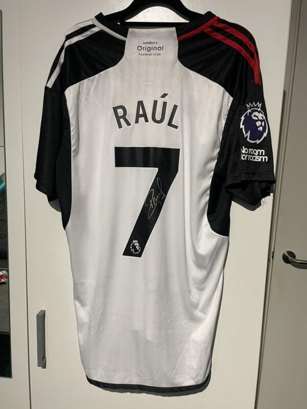 Raul Jimenez Hand Signed 23/24 Fulham Shirt Video Proof LEGIT Jersey Mexico for sale on Ebay