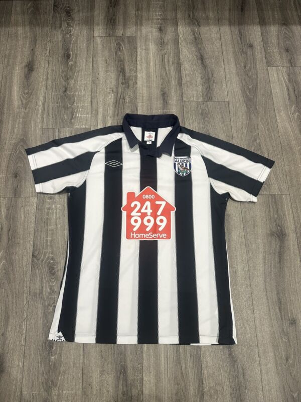 WEST BROM BROMWICH ALBION HOME SHIRT 2010-2011 Medium MENS for sale on Ebay