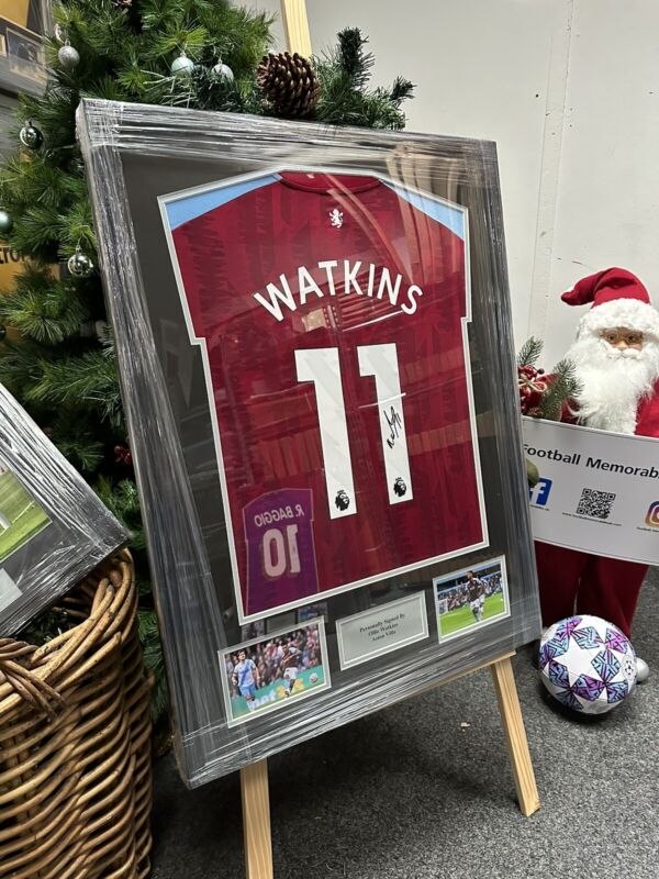 Ollie Watkins Hand Signed Aston Villa Football Shirt In A Framed Display +COA for sale on Ebay