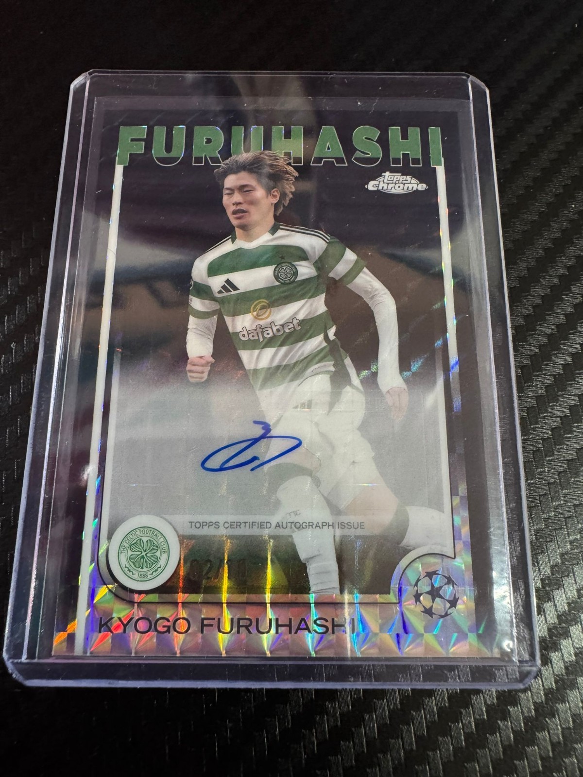 Kyogo Furuhashi /10 Auto Celtic Japan Topps Chrome UCC  for sale on Ebay