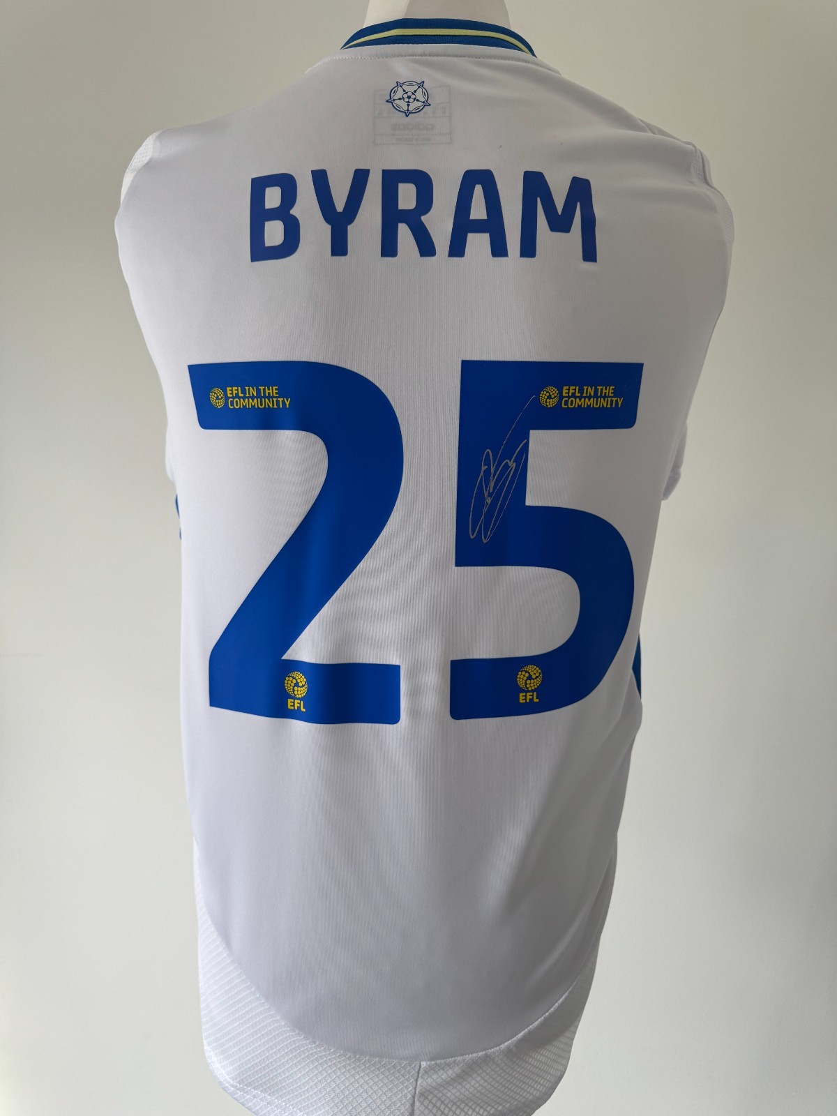 Signed SAM BYRAM Shirt - Leeds United FC -PROOF/COA- Premier League for sale on Ebay