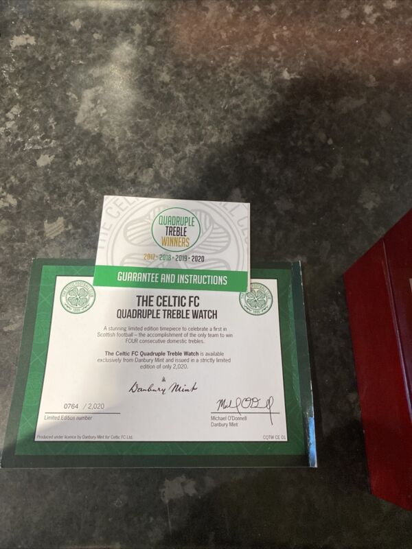 The Celtic Fc Quadruple Treble Watch  for sale on Ebay