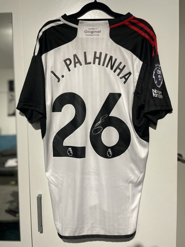 Joao Palhinha Hand Signed 23/24 Fulham Shirt LEGIT w Proof Premier league jersey for sale on Ebay