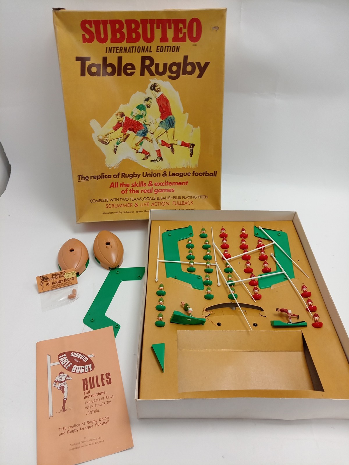 Vintage Boxed Subbuteo Table Rugby International Edition Collectors Retro  for sale on Ebay