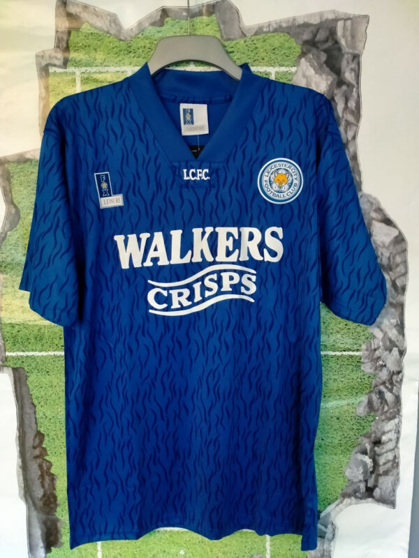 Leicester City Football Shirt 1992 1993 1994 RETRO SIZE LARGE 41-43