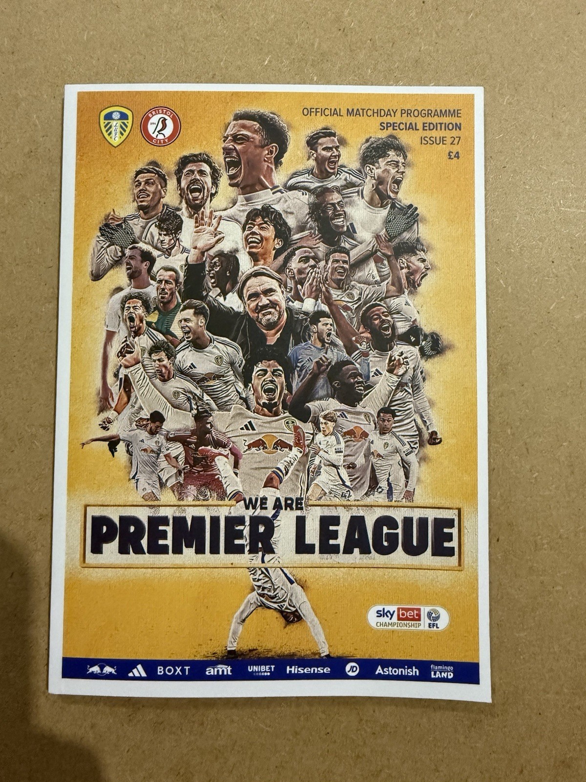 NEW Leeds United Vs Bristol City Programme 28/04/25 Premier league Edition for sale on Ebay