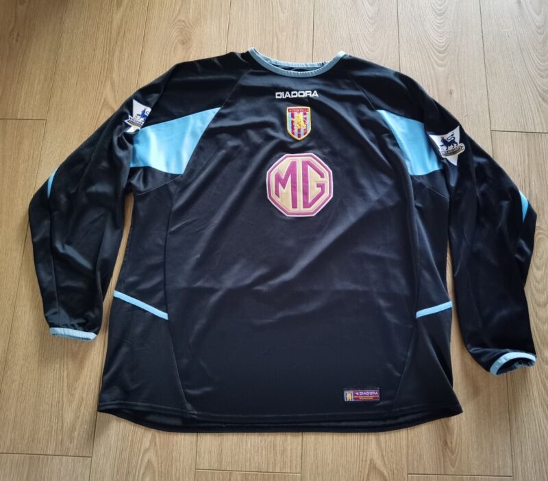 Match Worn? Player Issue Shirt Aston Villa 2003-2004 away Diadora Goalkeeper for sale on Ebay