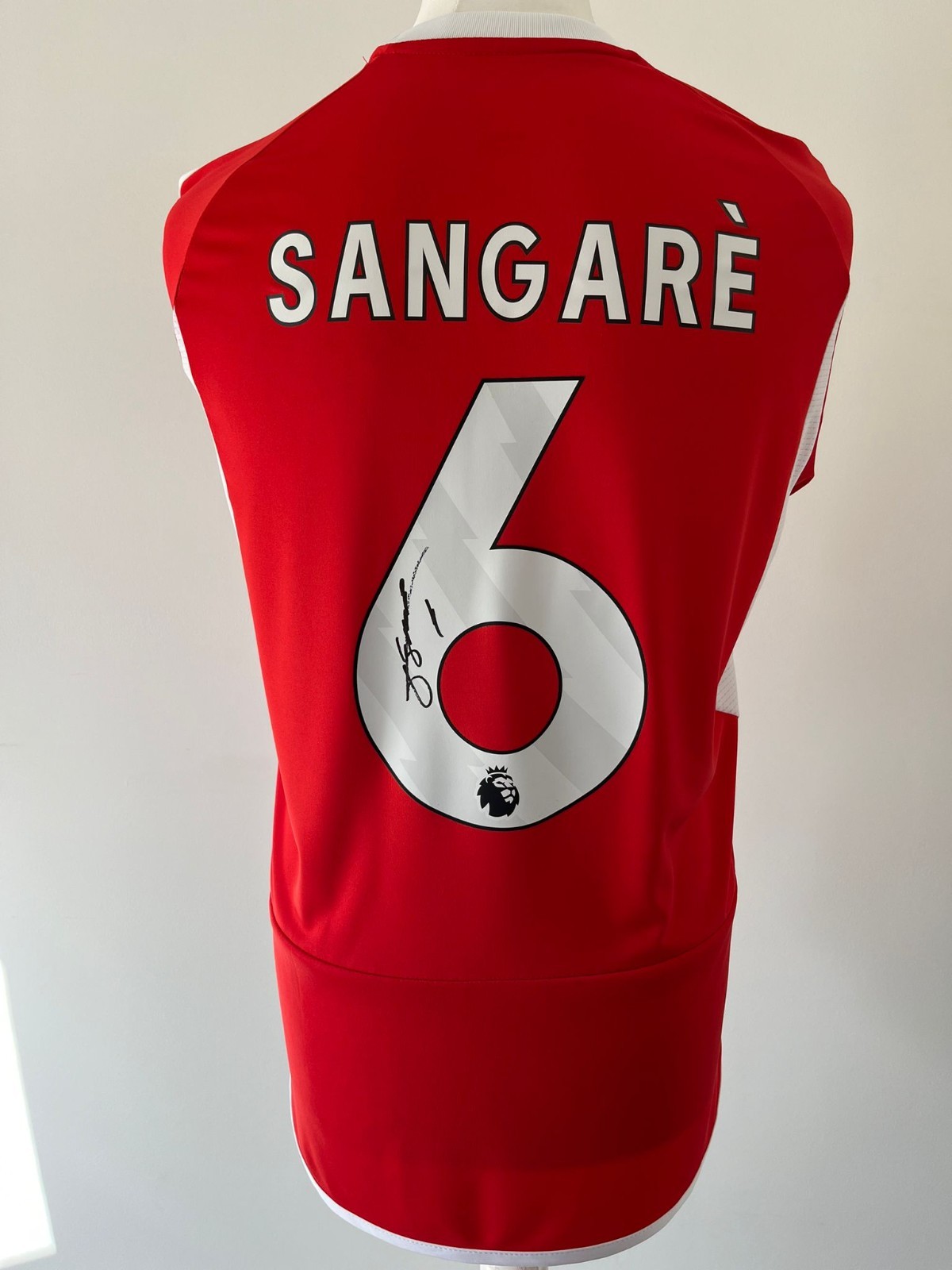 Signed IBRAHIM SANGARE Shirt - Nottingham Forest -PROOF/COA- for sale on Ebay