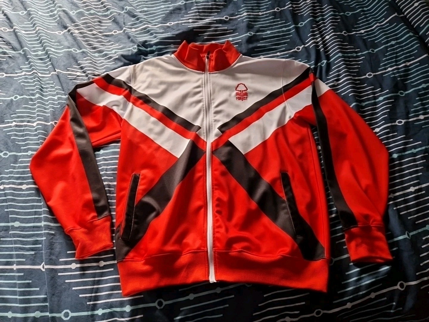 Nottingham Forest Retro Style Zip Up Top Size Xl see description  for sale on Ebay