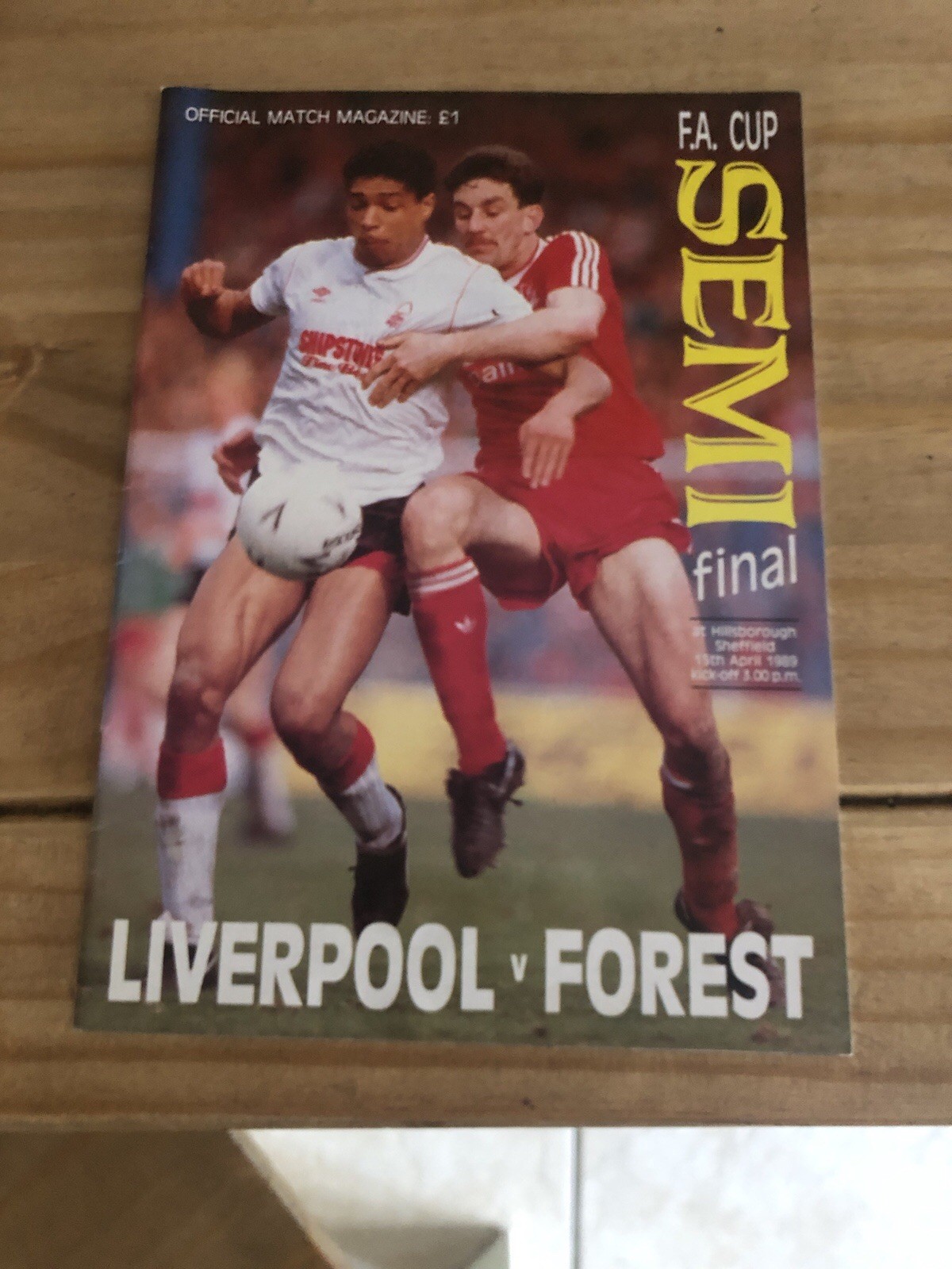 FA CUP SEMI FINAL 1989 Liverpool v Nottingham Forest for sale on Ebay