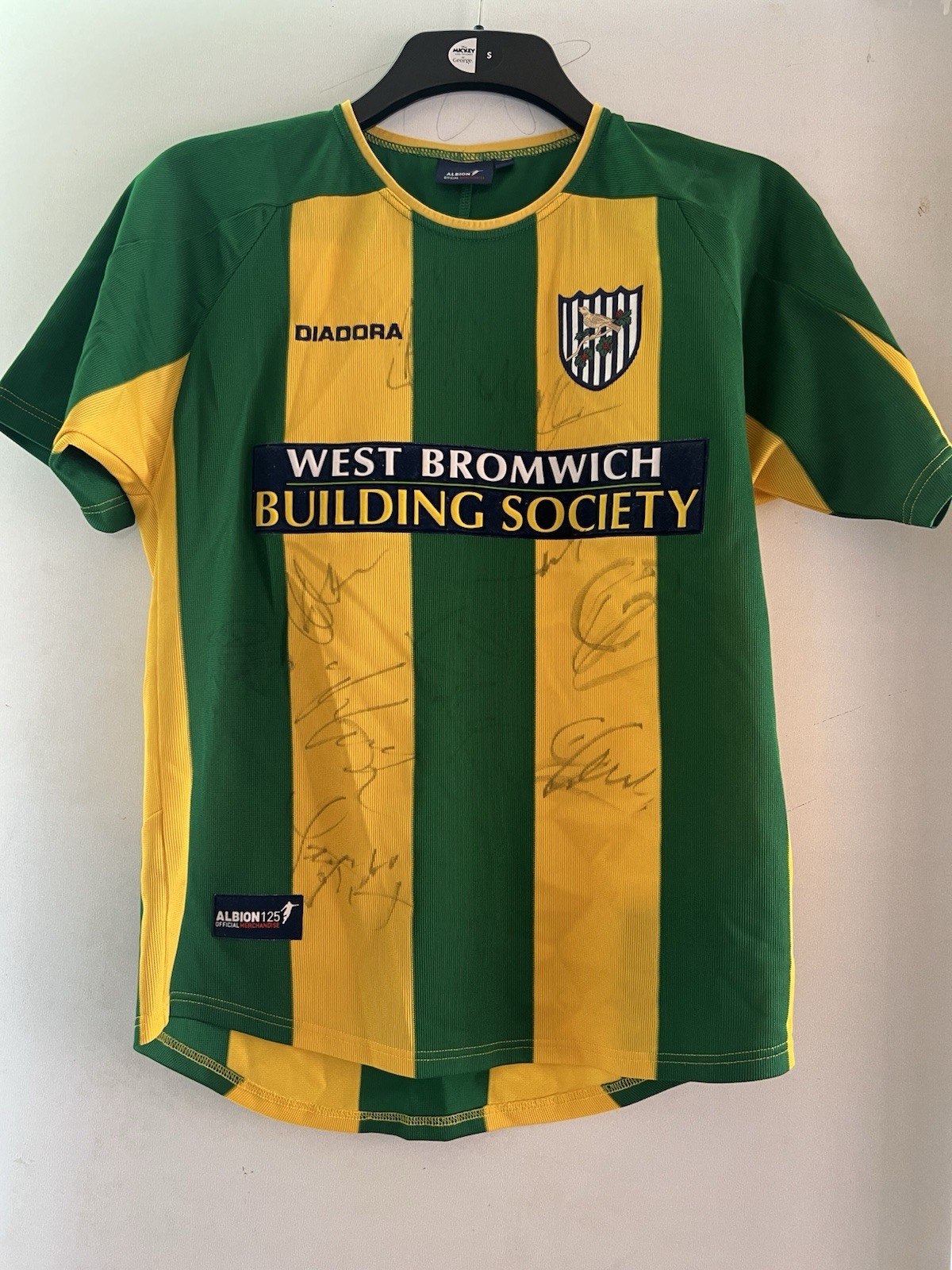 West Bromwich Albion WBA 2003/2004 Away Shirt Signed YTHS for sale on Ebay
