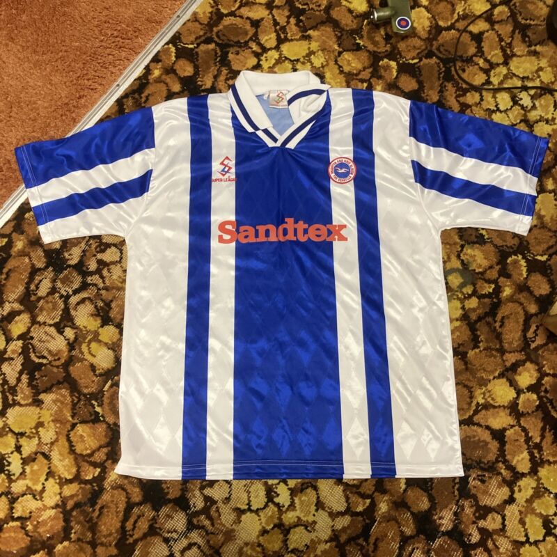 Vintage 1997-98 Brighton And Hove Albion Home Football Shirt XL  for sale on Ebay