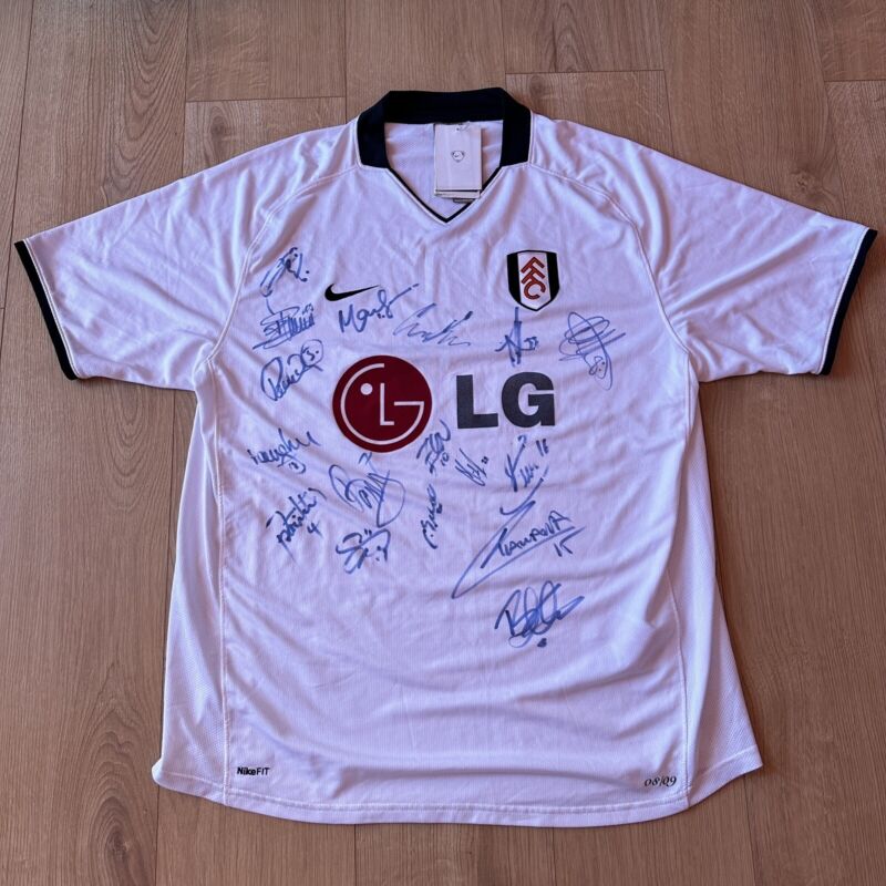 FULHAM 2008/2009 HOME SHIRT SIZE XL JERSEY SIGNED | Brand New With Tags for sale on Ebay