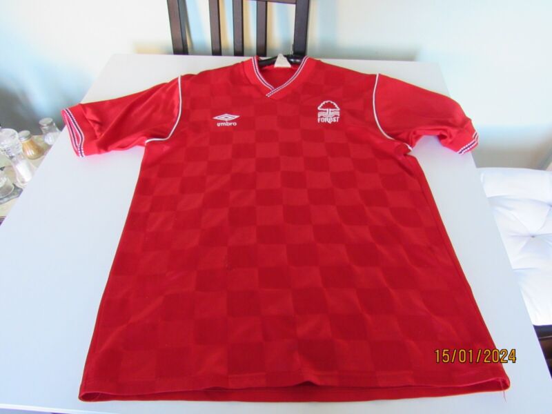 Nottingham Forest 1986 Home Shirt size 38 to 40 inch for sale on Ebay