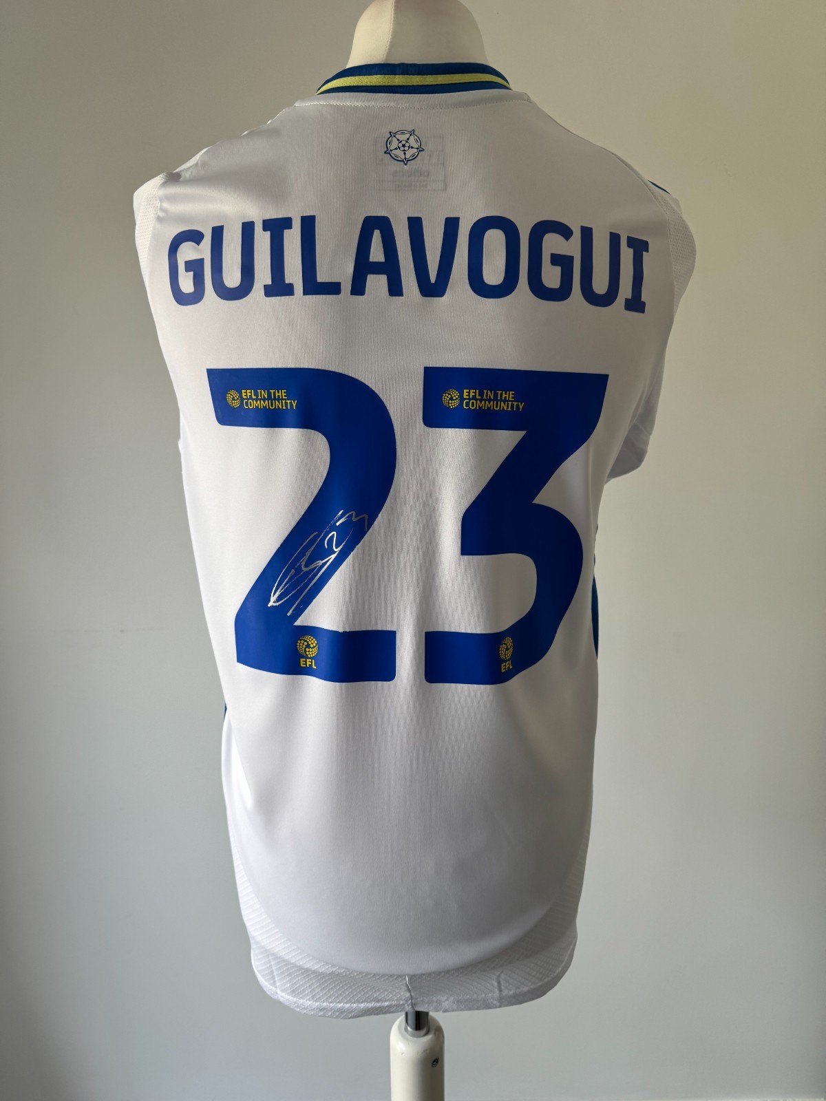 Signed JOSHUA GUILAVOGUI Shirt - Leeds United FC -PROOF/COA- Premier League for sale on Ebay