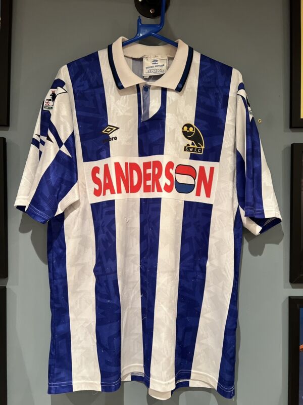 Sheffield Wednesday 1992/1993 Home Shirt. UEFA Cup 2nd Round Edition. Ultra RARE for sale on Ebay