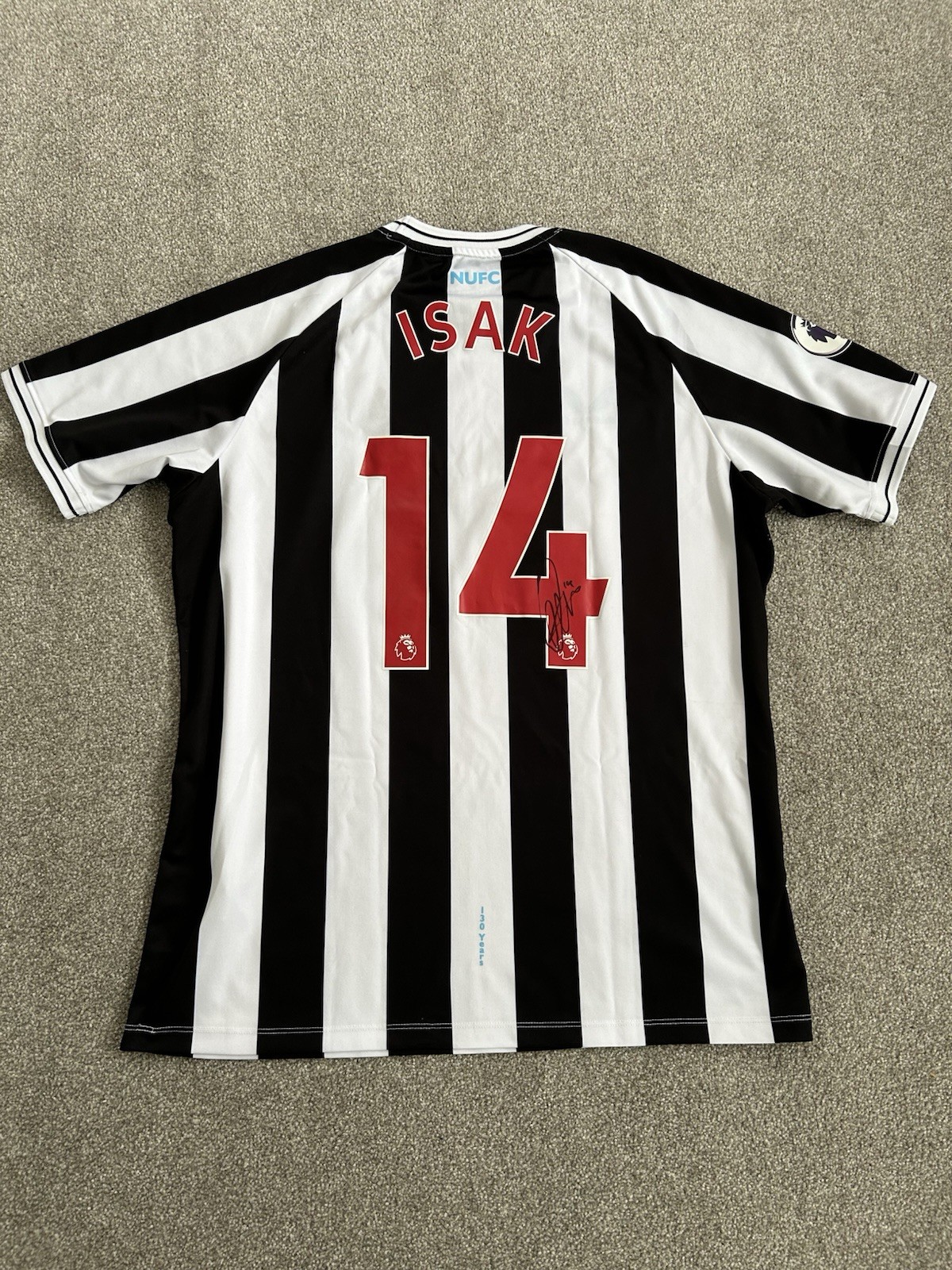 Hand Signed Newcastle Utd shirt Alexander Isak for sale on Ebay