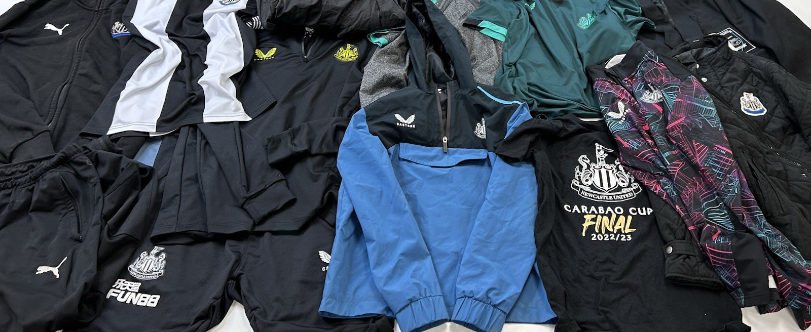 A Job Lot of Newcastle Merchandise, Team Shirts & Training Tops #232 for sale on Ebay