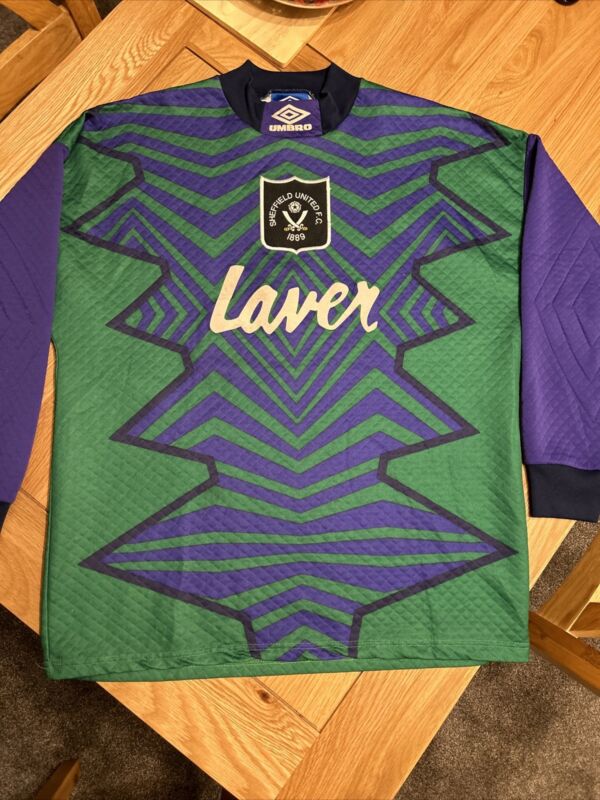 Sheffield United 93/94 Umbro (Alan Kelly) goal keeper top in large for sale on Ebay