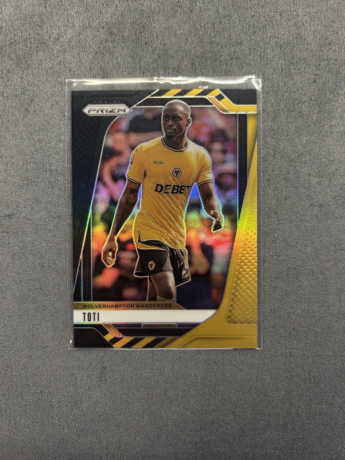 24/25 Panini Prizm Premier League Toti /8 Black Gold Wolves for sale on Ebay