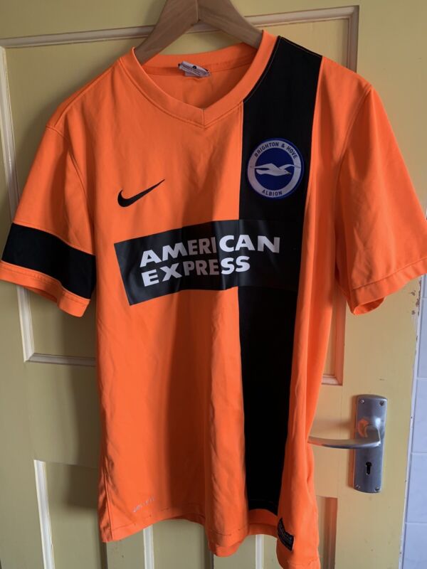 Brighton & Hove Albion 2014/15 Orange Third Football Shirt/Jersey Nike Size L for sale on Ebay