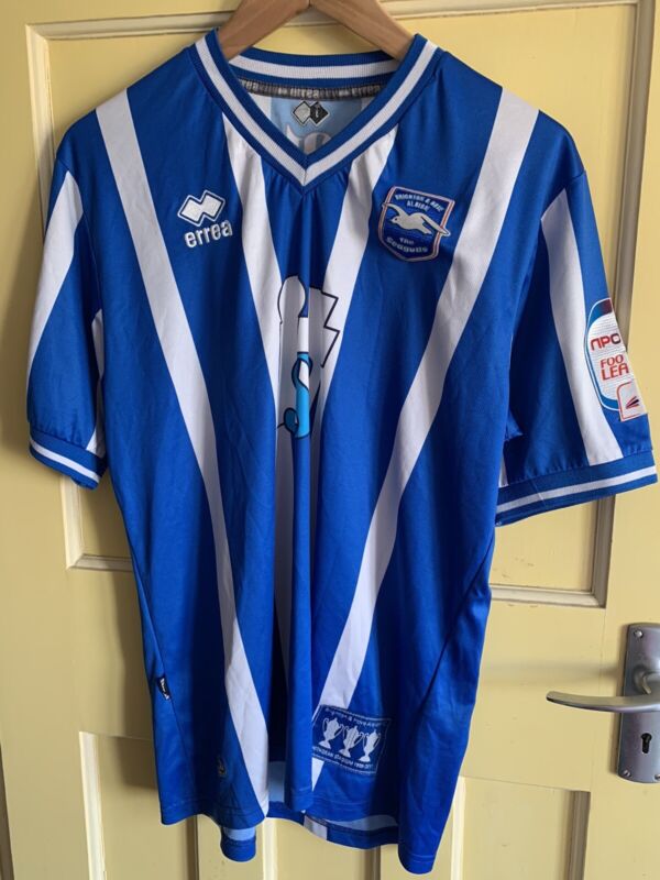 Brighton & Hove Albion 2010/11 Blue Home Football Shirt/Jersey Errea Size L for sale on Ebay