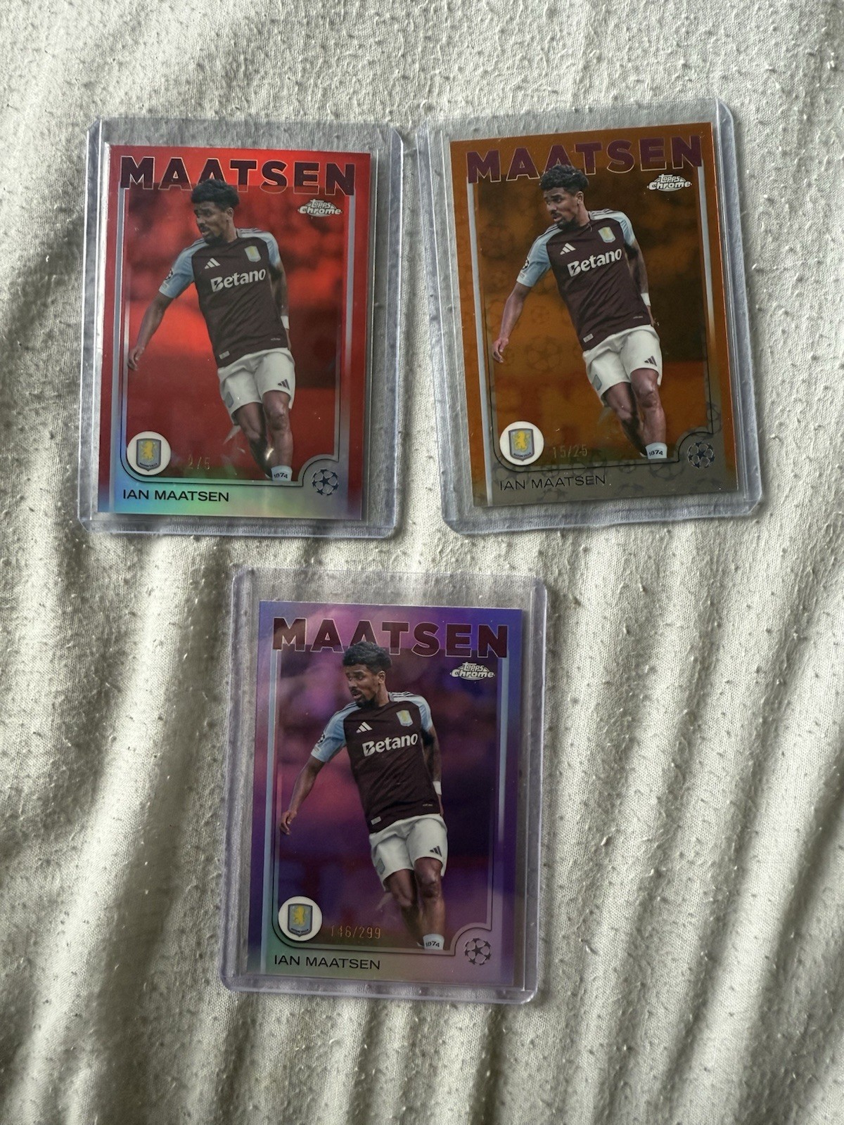 Topps Chrome 2024/25 Ian Maatsen Aston Villa /5 , /25 , /299 for sale on Ebay