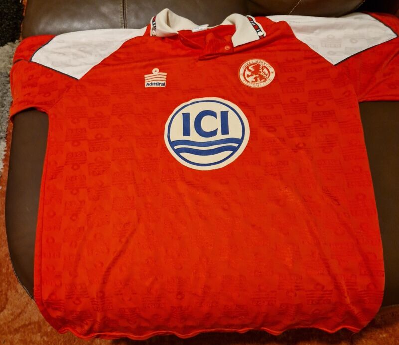 Middlesbrough FC Home Shirt (L) - 1993/94 SIGNED BY BRYAN ROBSON & others for sale on Ebay
