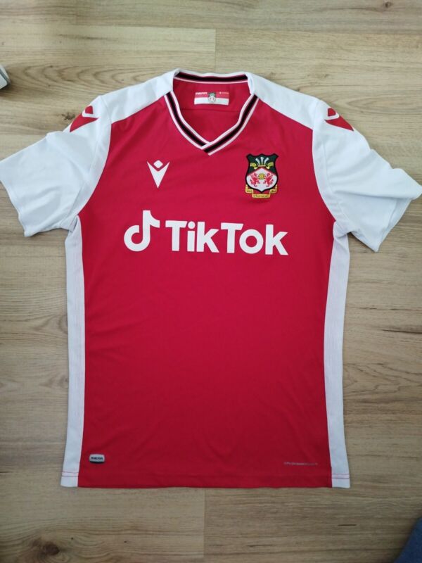 Wrexham AFC Macron Mens Home Shirt 21/22 Medium Mint Condition for sale on Ebay