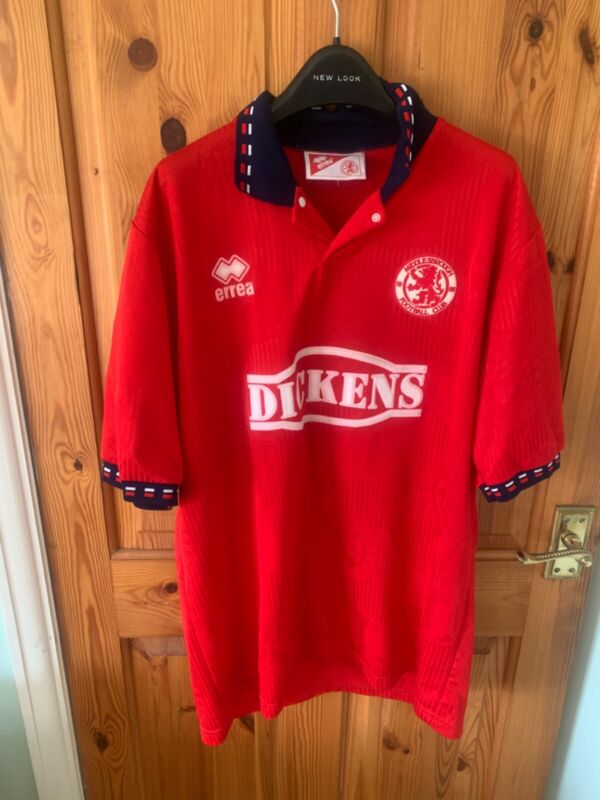 Middlesbrough fc home football shirt XL  1994/1995 season for sale on Ebay
