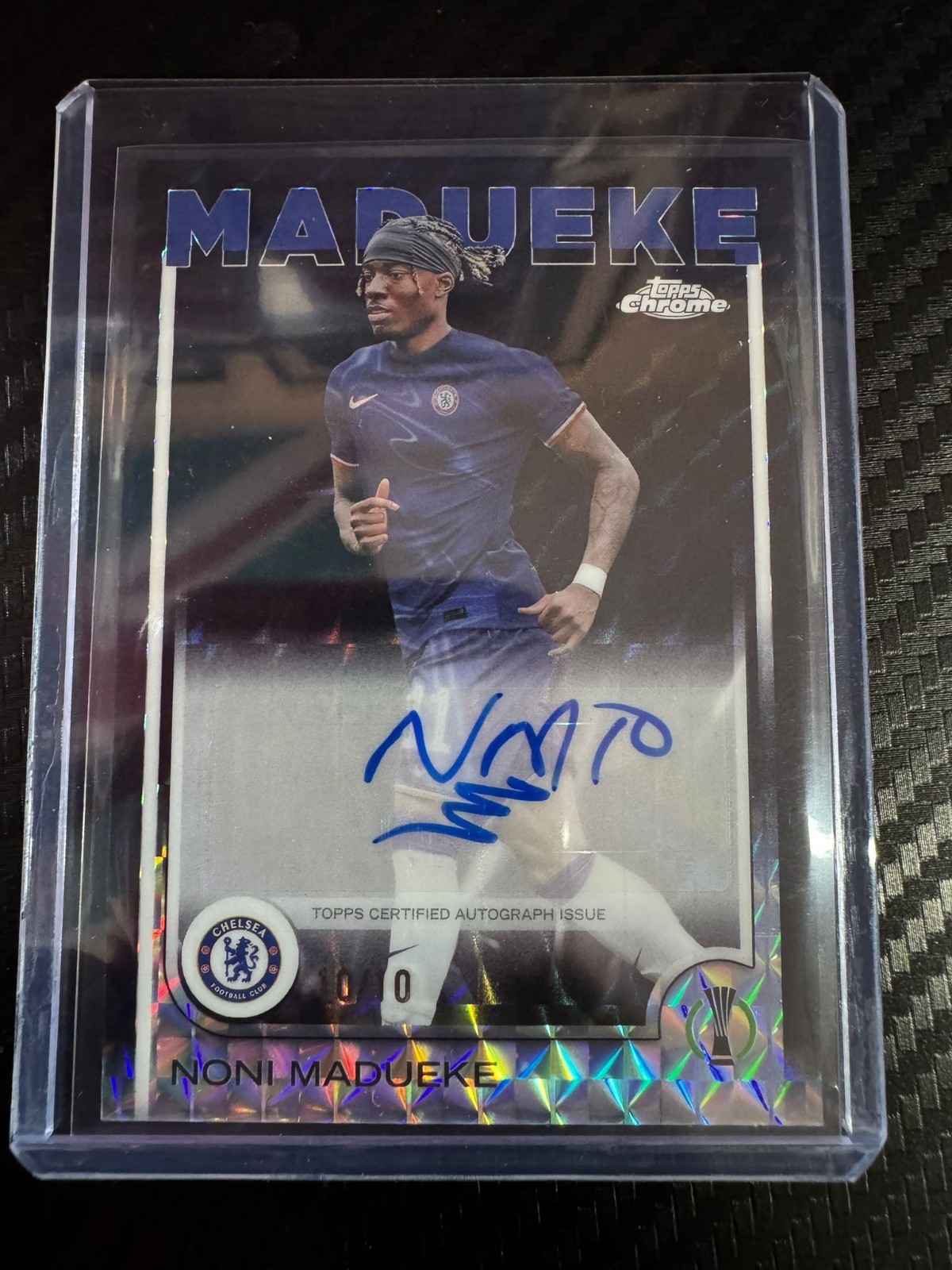 Noni Madueke 10/10 Jersey Match Auto Chelsea England Topps Chrome UCC for sale on Ebay