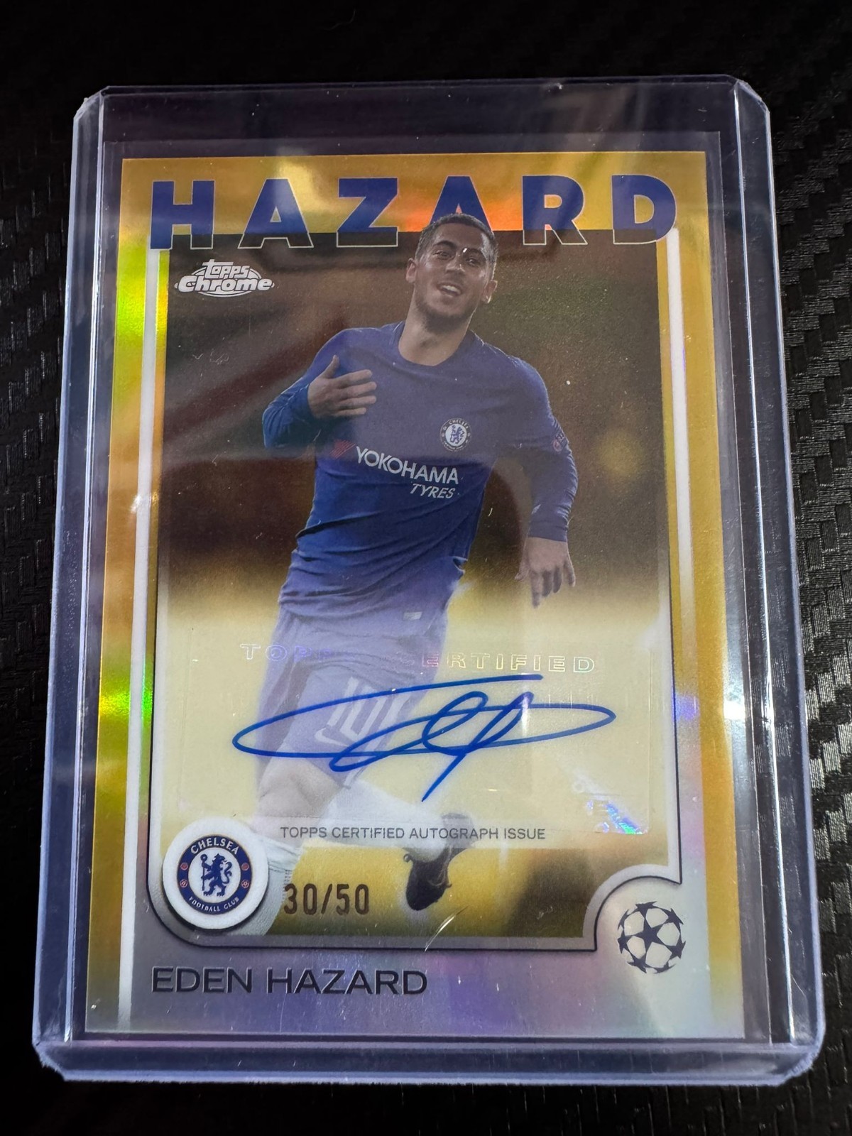 Eden Hazard /50 Auto Chelsea Topps UCC Chrome Real Madrid Belgium for sale on Ebay
