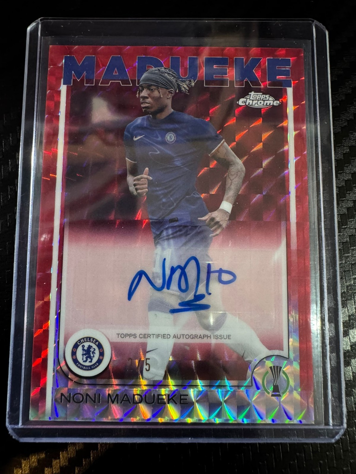 Noni Madueke /5 Auto Chelsea England Topps Chrome UCC for sale on Ebay