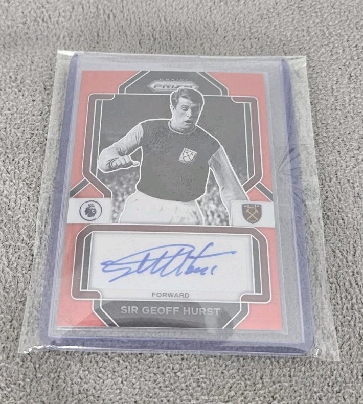 2022-23 Panini Prizm PL - Sir Geoff Hurst - West Ham Red Stars SP Auto for sale on Ebay