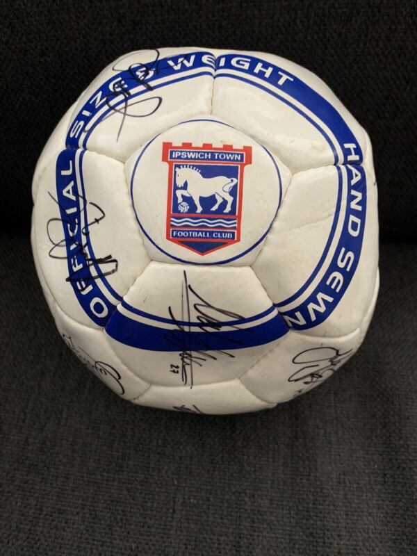 Ipswich Town Signed Football Finidi George 2001 for sale on Ebay