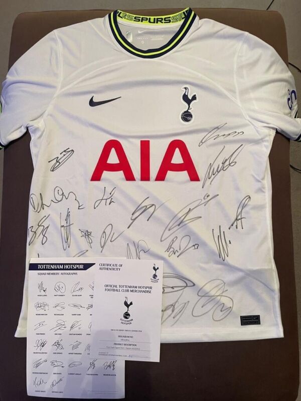Signed First Team Tottenham /Spurs Shirt 22/23 Season Kane, Son Etc  for sale on Ebay