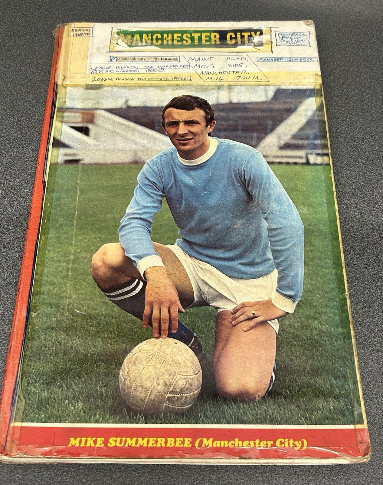 Manchester City Personal pictures and cuttings scrapbook 1970’s for sale on Ebay