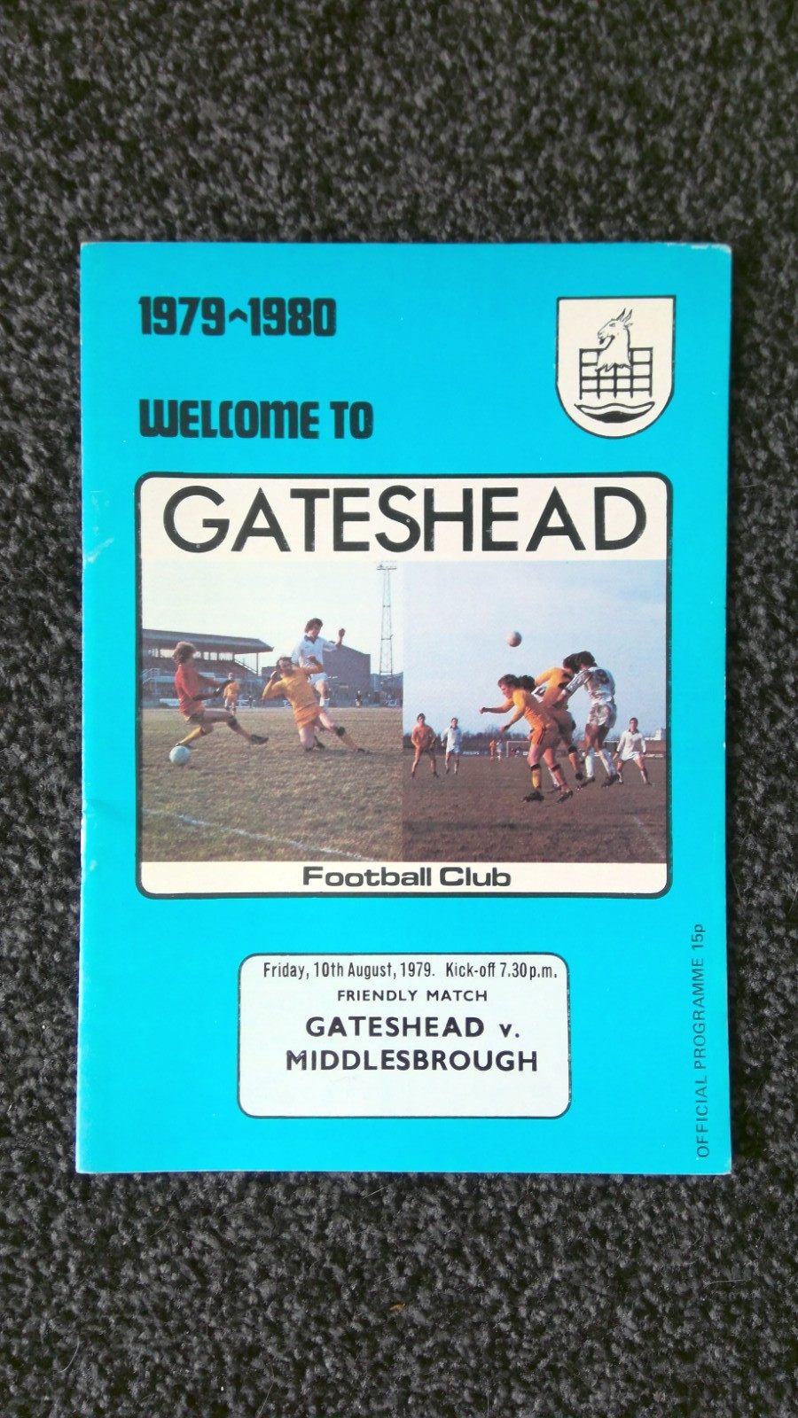 Gateshead v Middlesbrough (Pre-season friendly match) 1979-80 for sale on Ebay