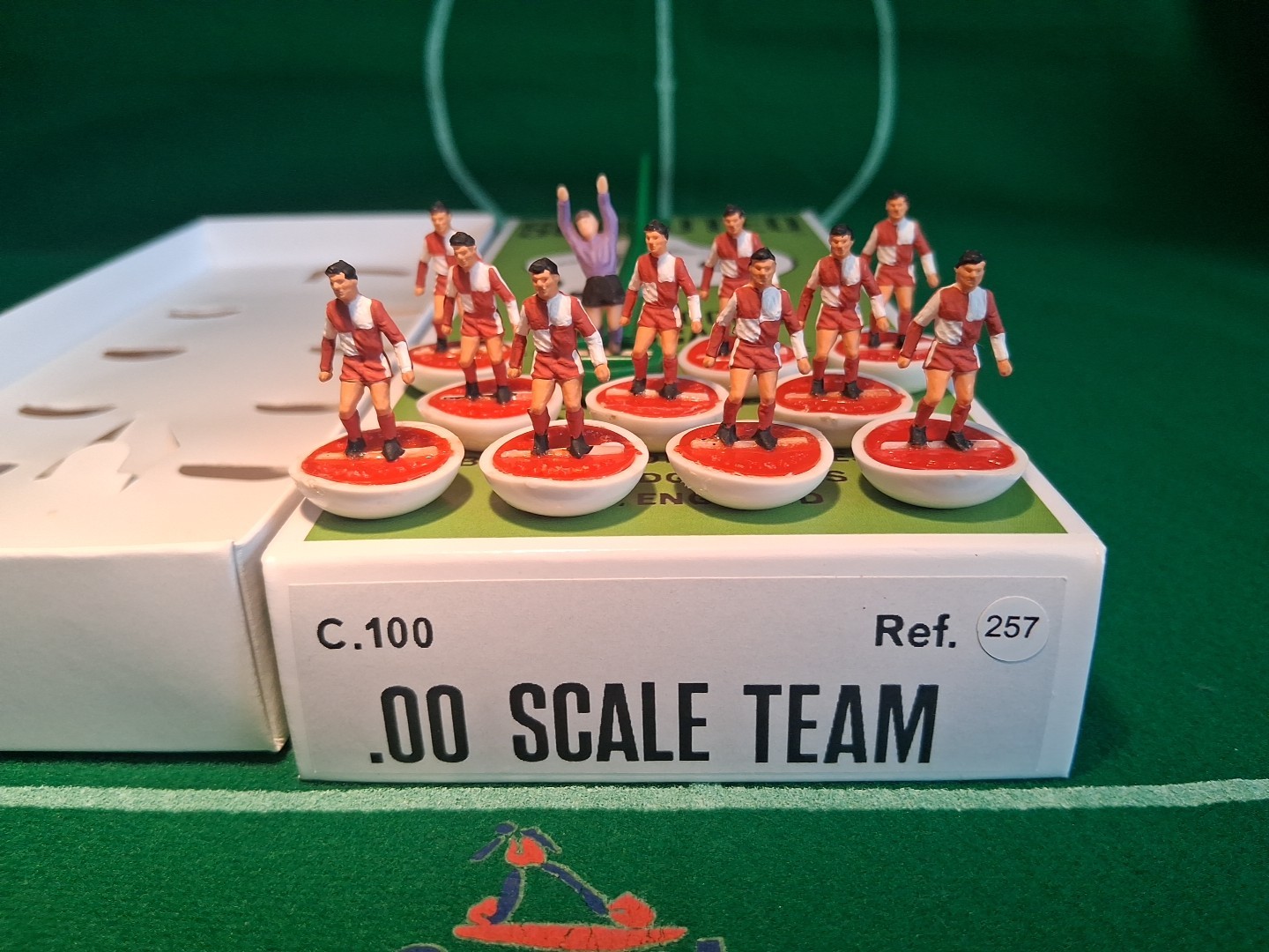 Subbuteo H/W Team. Ref 257 Rimini Of Italy. Full Restore. for sale on Ebay