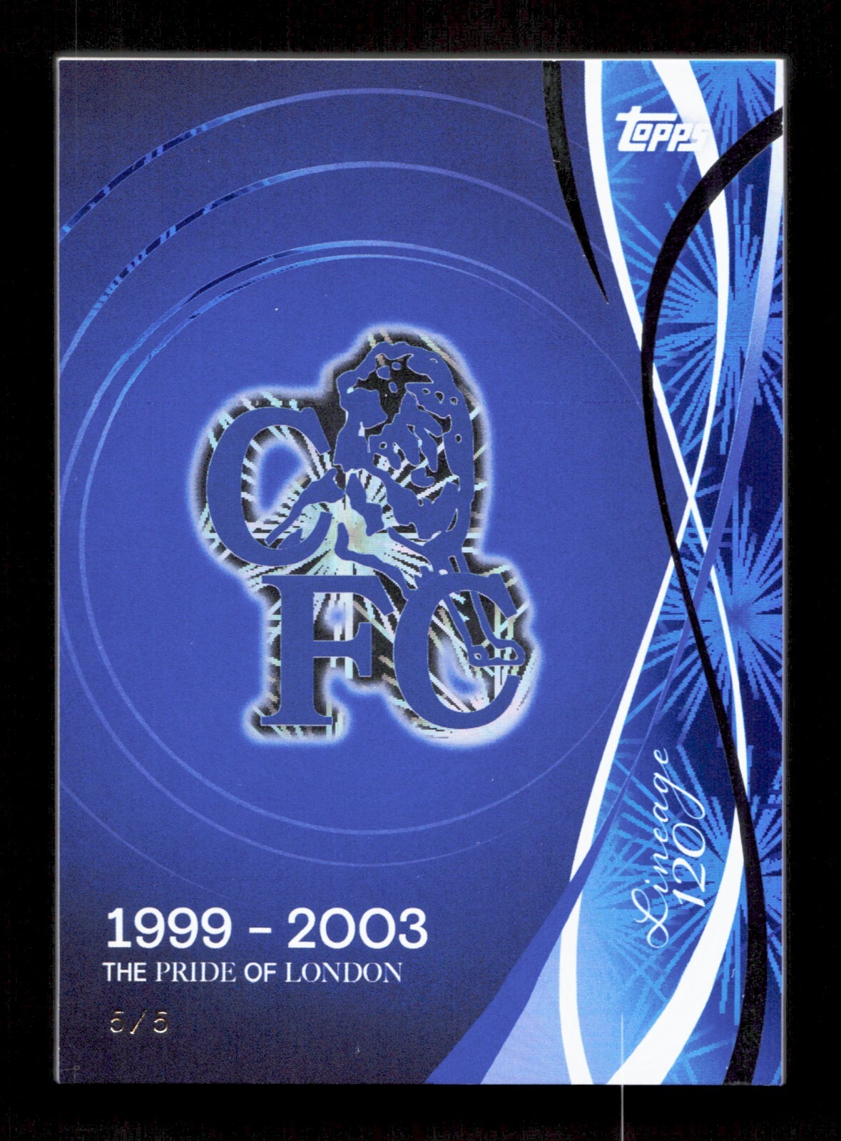 Topps Chelsea Badge Parallel Card/5 Lineage Chelsea 120 Year Anniversary 2024-25 for sale on Ebay