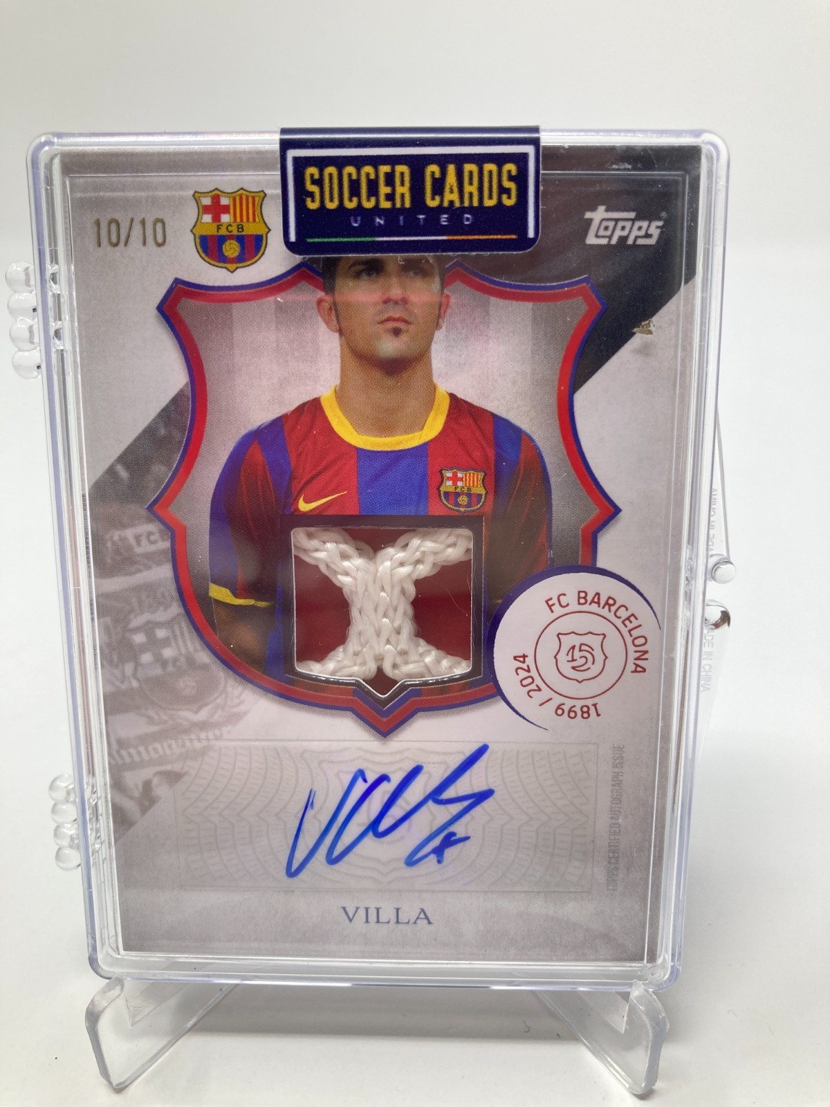 TOPPS BARCELONA 125TH ANNIVERSARY 24/25 VILLA BARCELONA AUTO RELIC 10/10.. for sale on Ebay