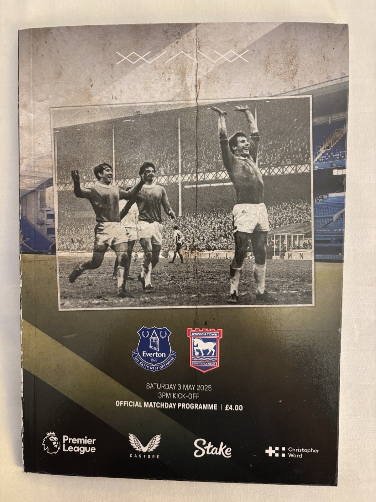 EVERTON V IPSWICH TOWN. 3RD MAY 2025. FA PREMIER EAGUE. for sale on Ebay
